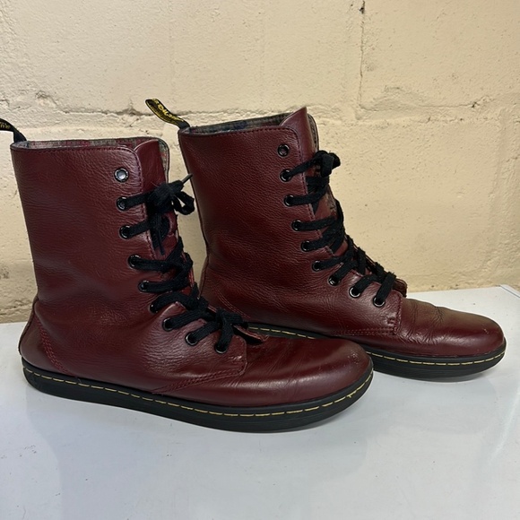 Dr. Martens Shoes - Dr Martens Womens Stratford Burgundy Boots